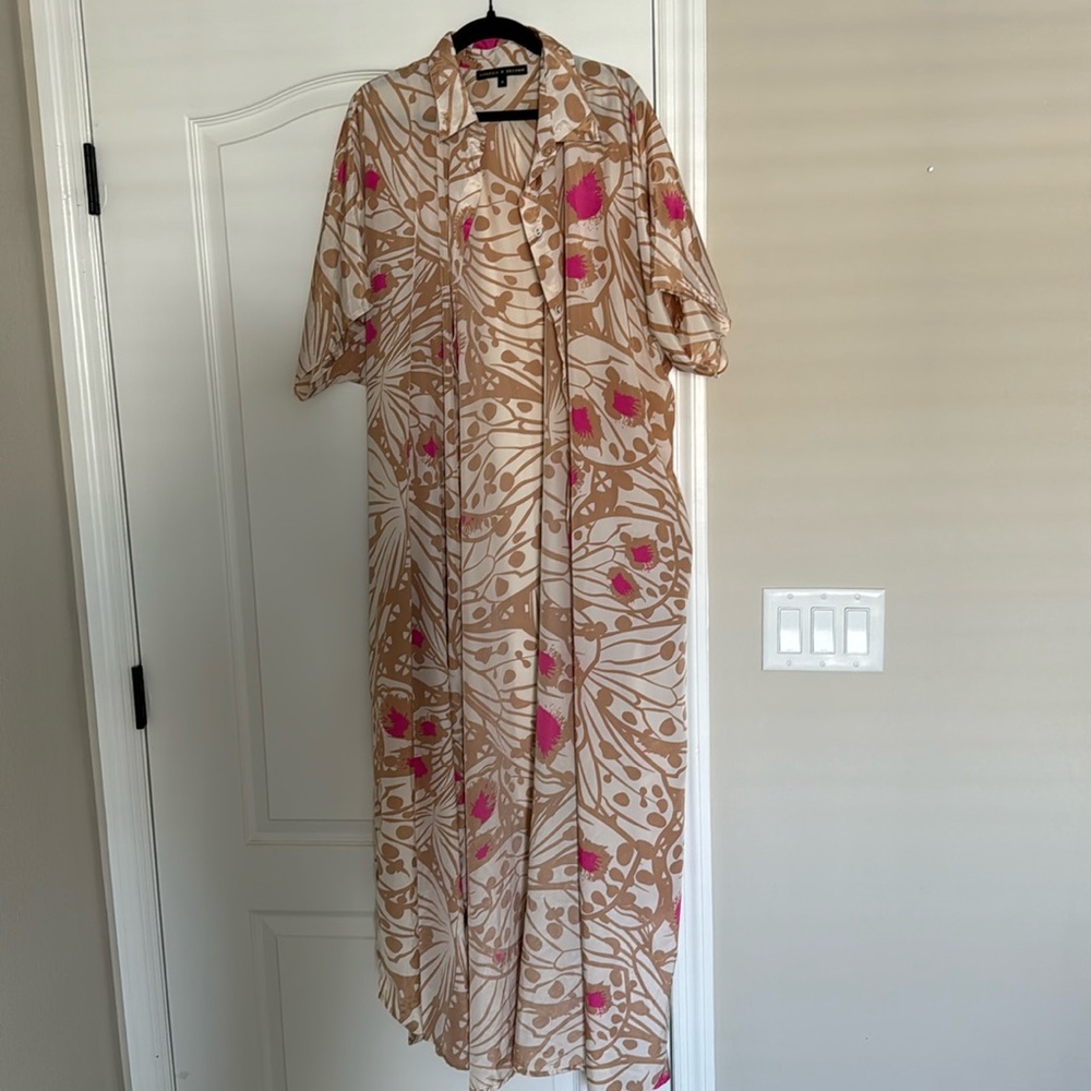 America and Beyond Button Down Dress